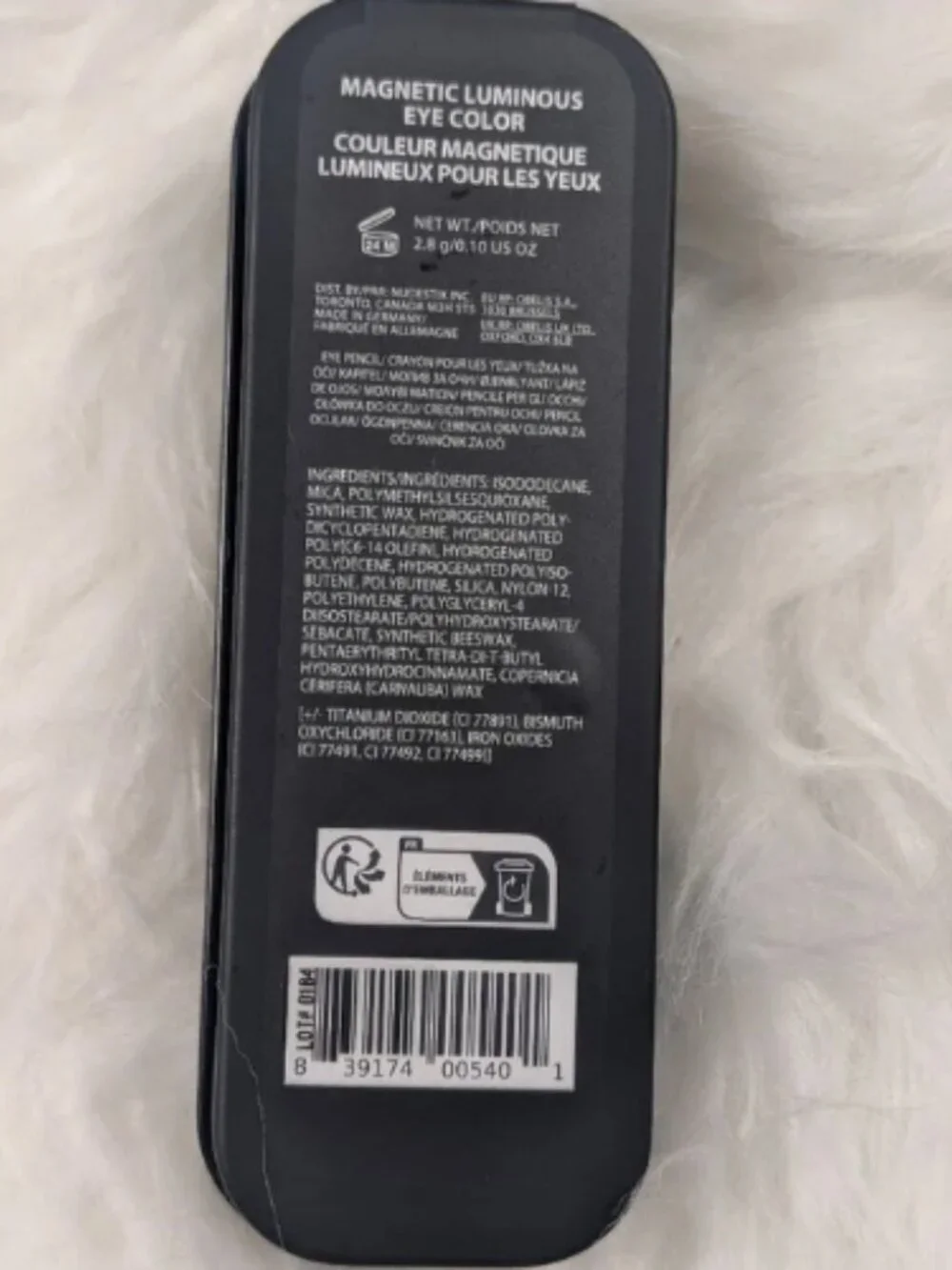 Nudestix Magnetic Eye Color Pencil Set w/Tin Mirror & Sharpener New Shade Lilith